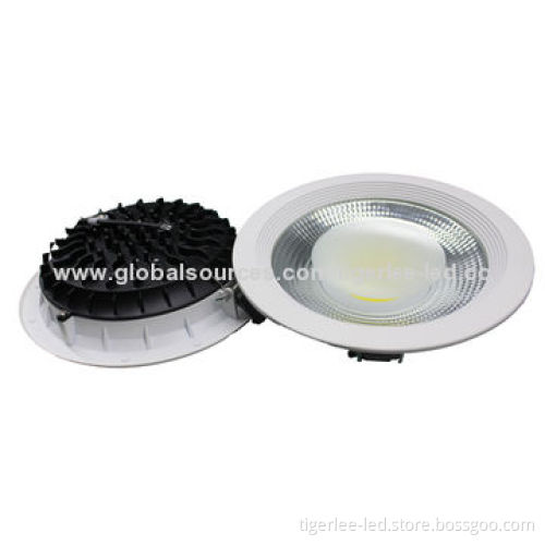 LED down lamp with CE, RoHS marks, recessed mounted, AC 100-240V, COB chip